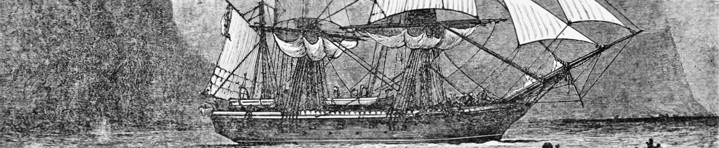 H.M.S. Beagle, the ship in which young Charles Darwin sailed around the world and found ample evidence of evolution