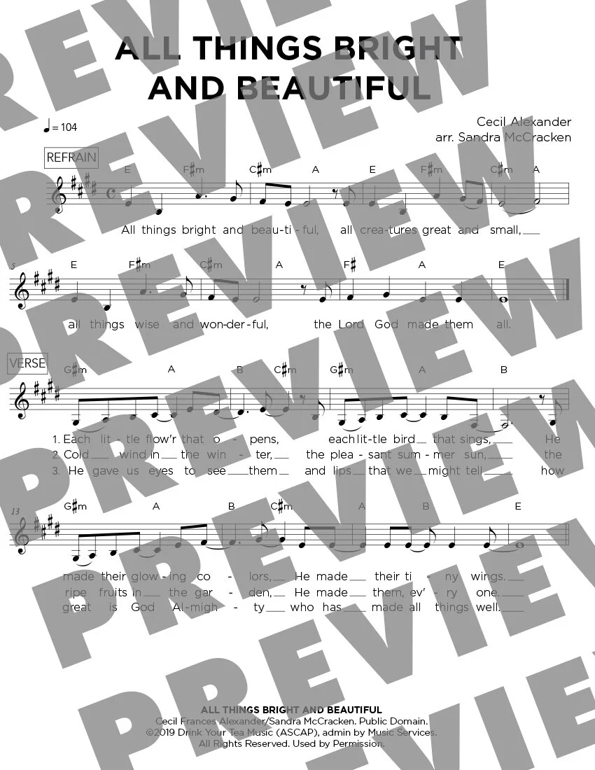 SONGBOOK - All Creatures