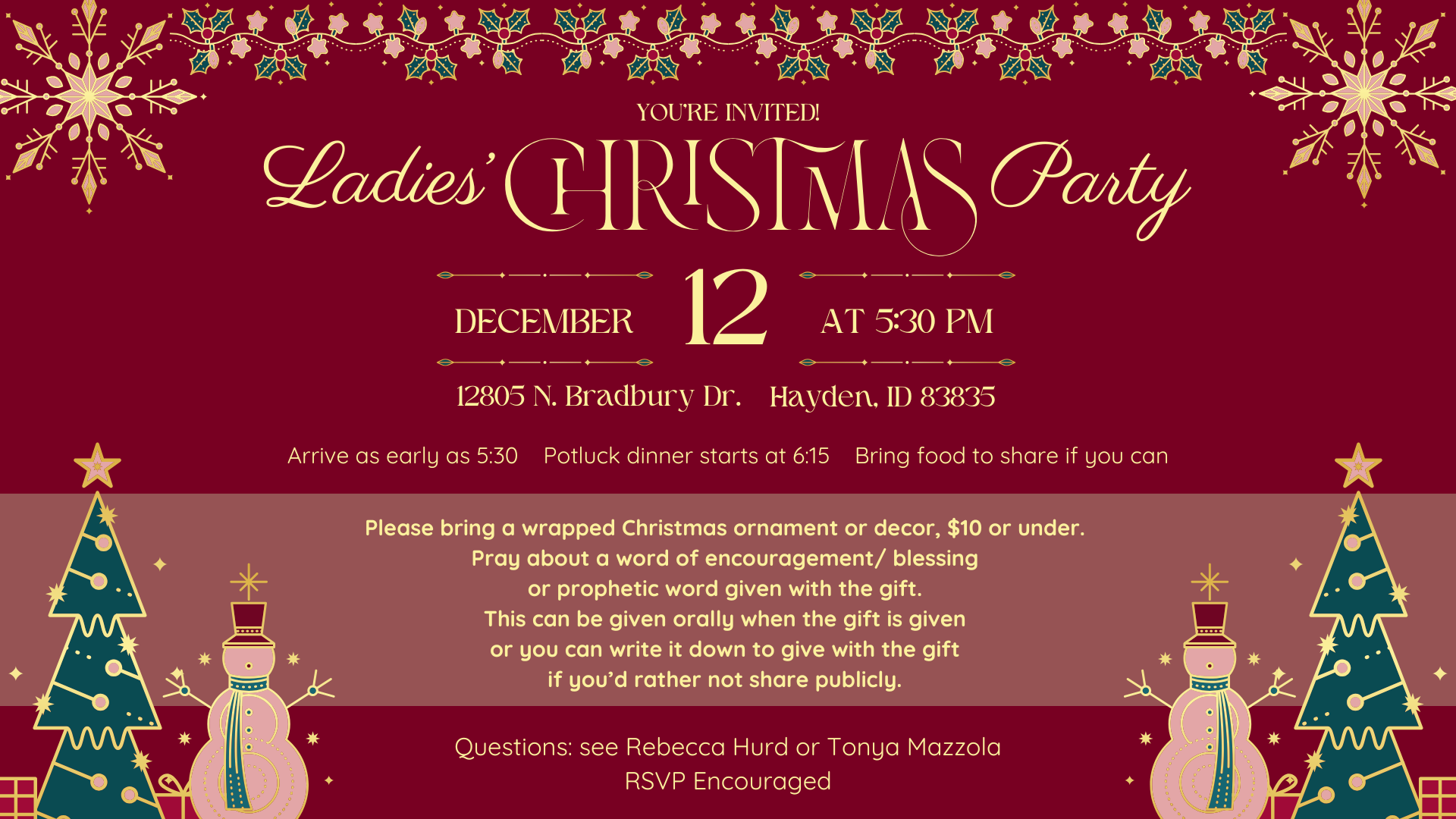 Ladies' Christmas Party