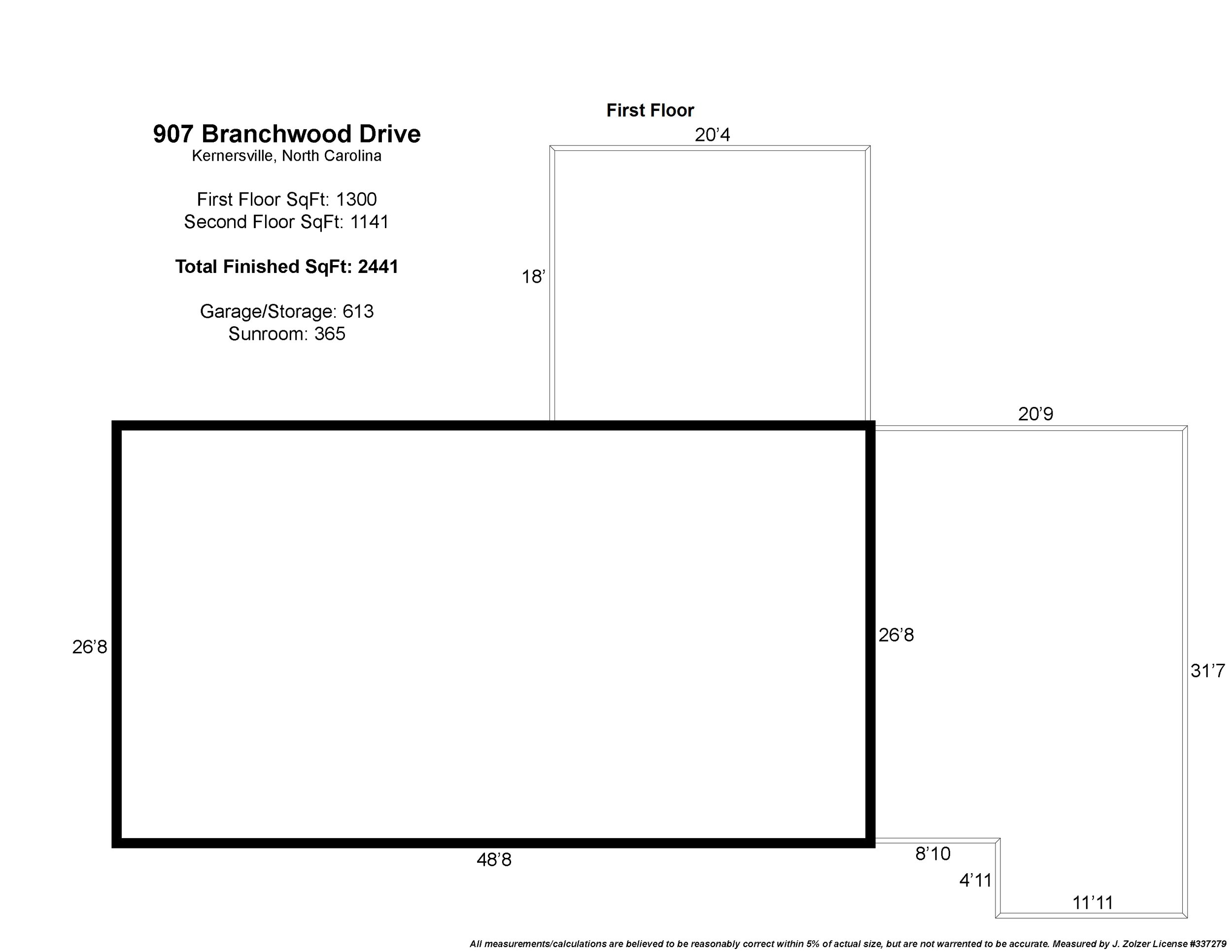 907 Branchwood Drive Measurements 1.jpg