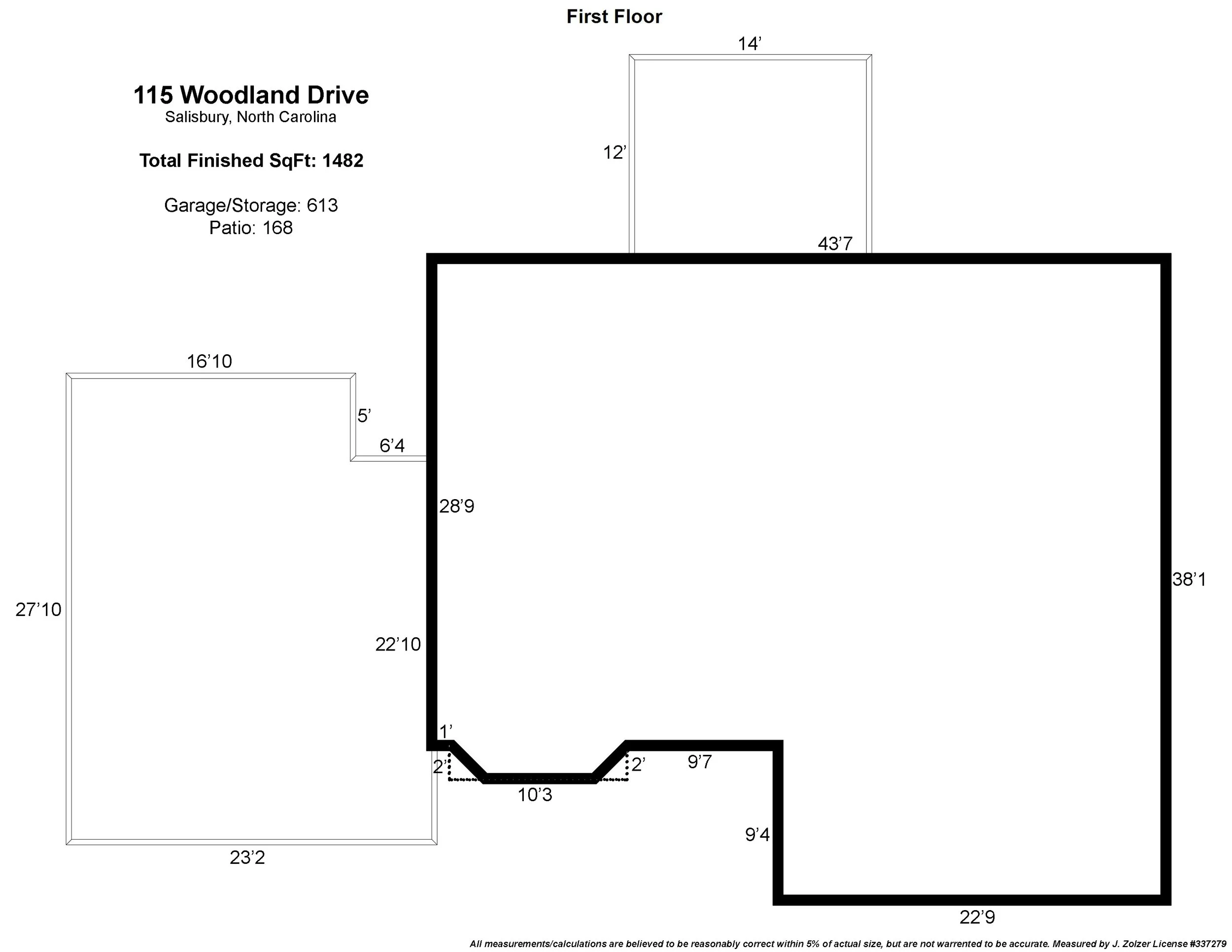 115 Woodland Drive Measurements.jpg