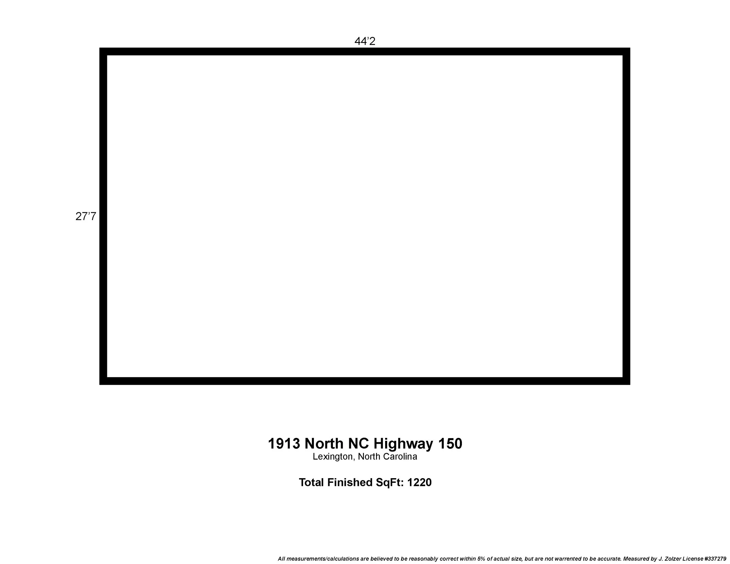 1913 North NC Highway 150 Measurements.jpg