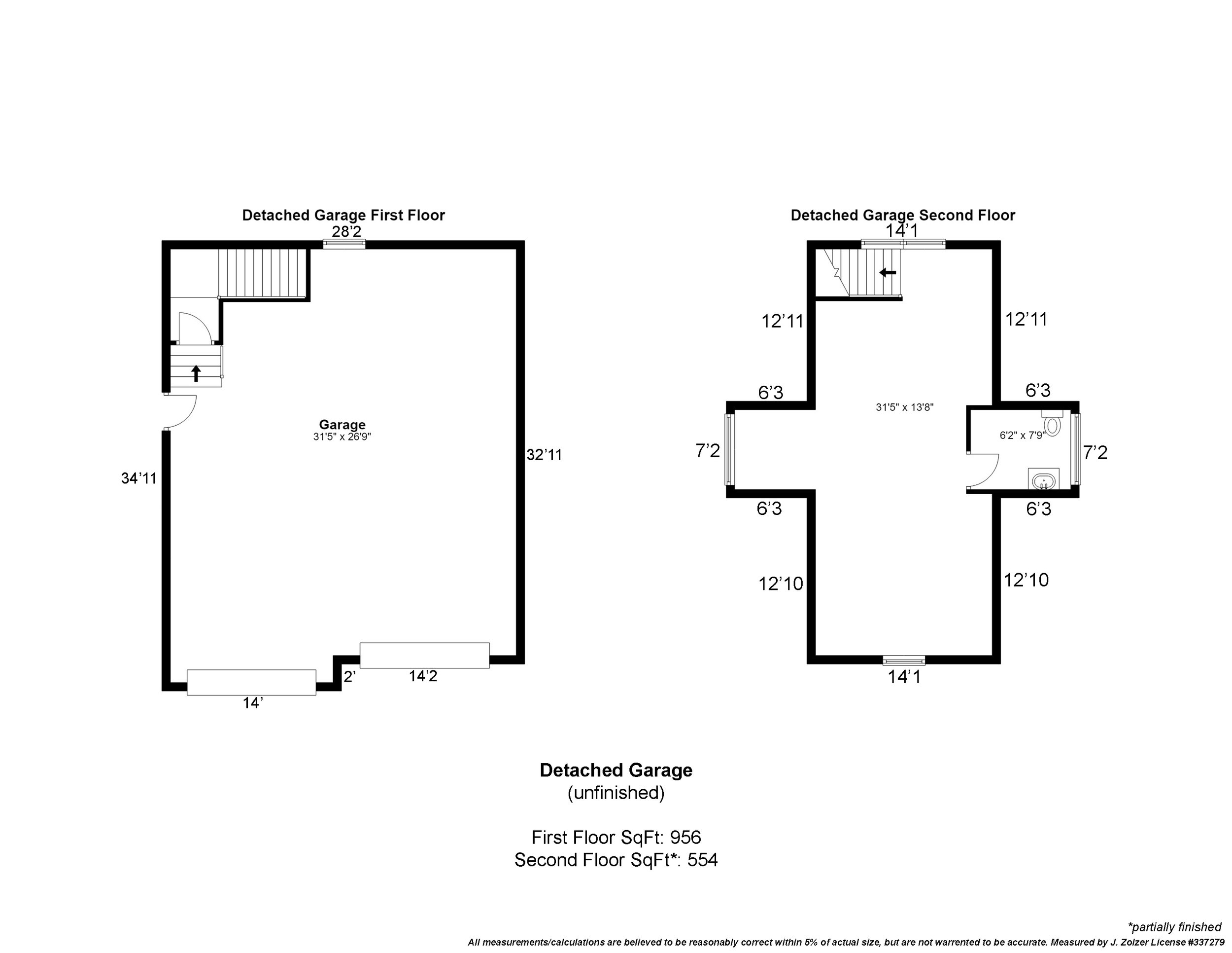 3546 Canter Drive Garage Floorplan and Measurements.jpg