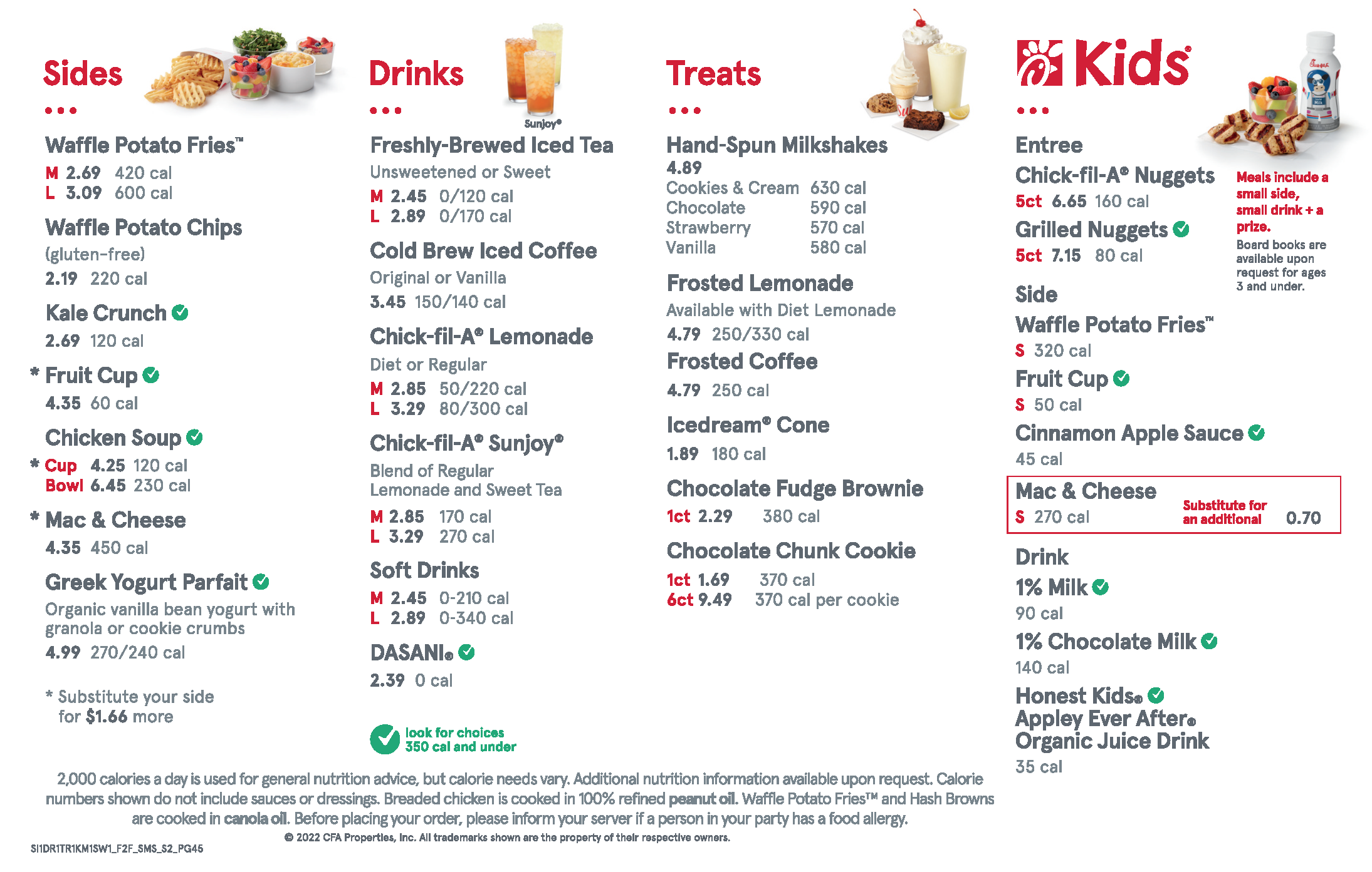 Lunch/Dinner — ChickfilA Raintree