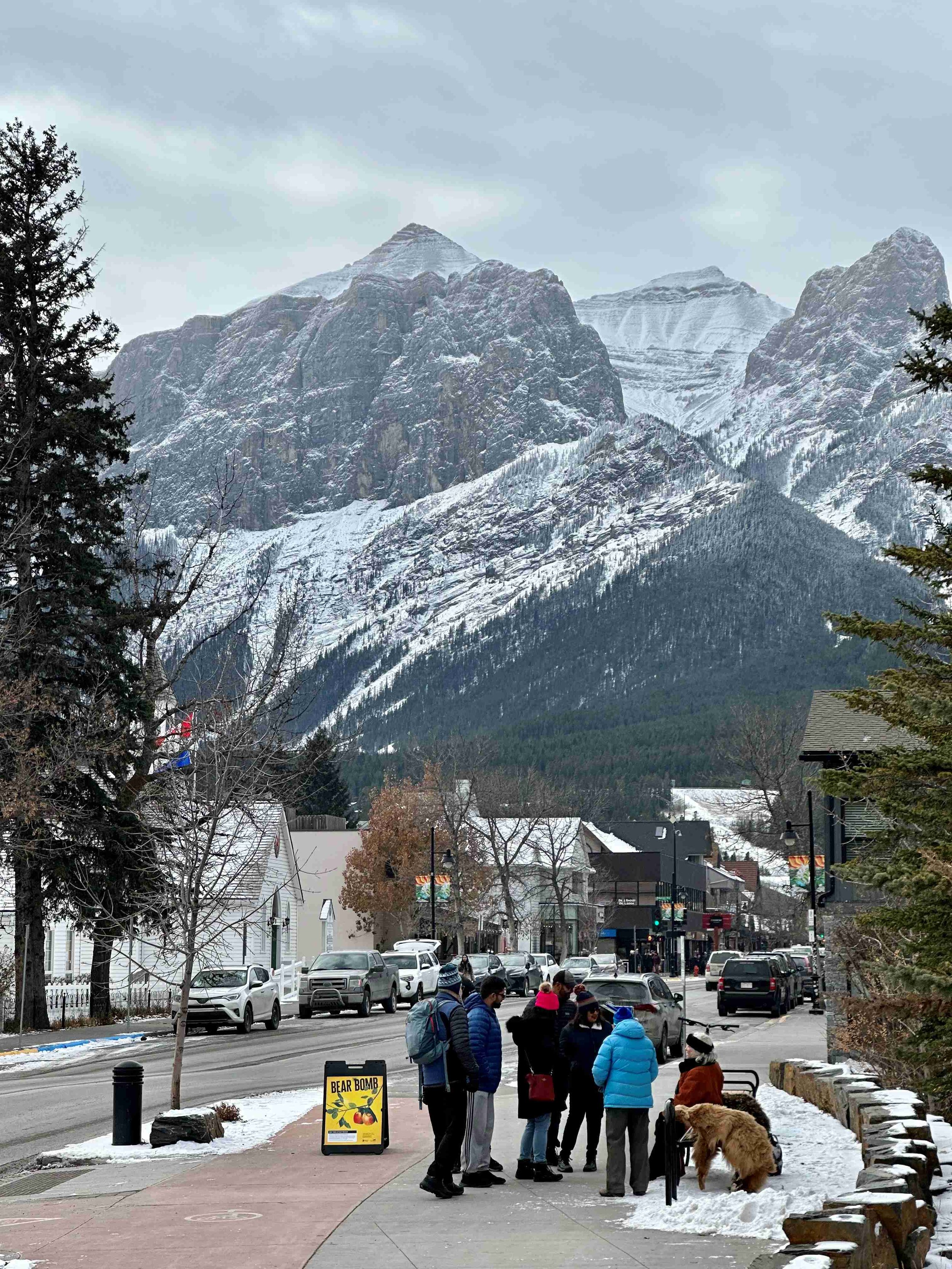  Main Street in Canmore in late October 2023. 
