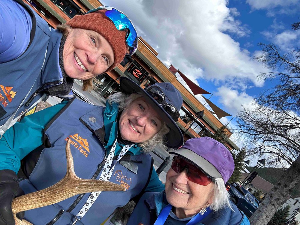  Central Park in Banff (Pictured from Left to Right: Coral, Sandy and Judy) 