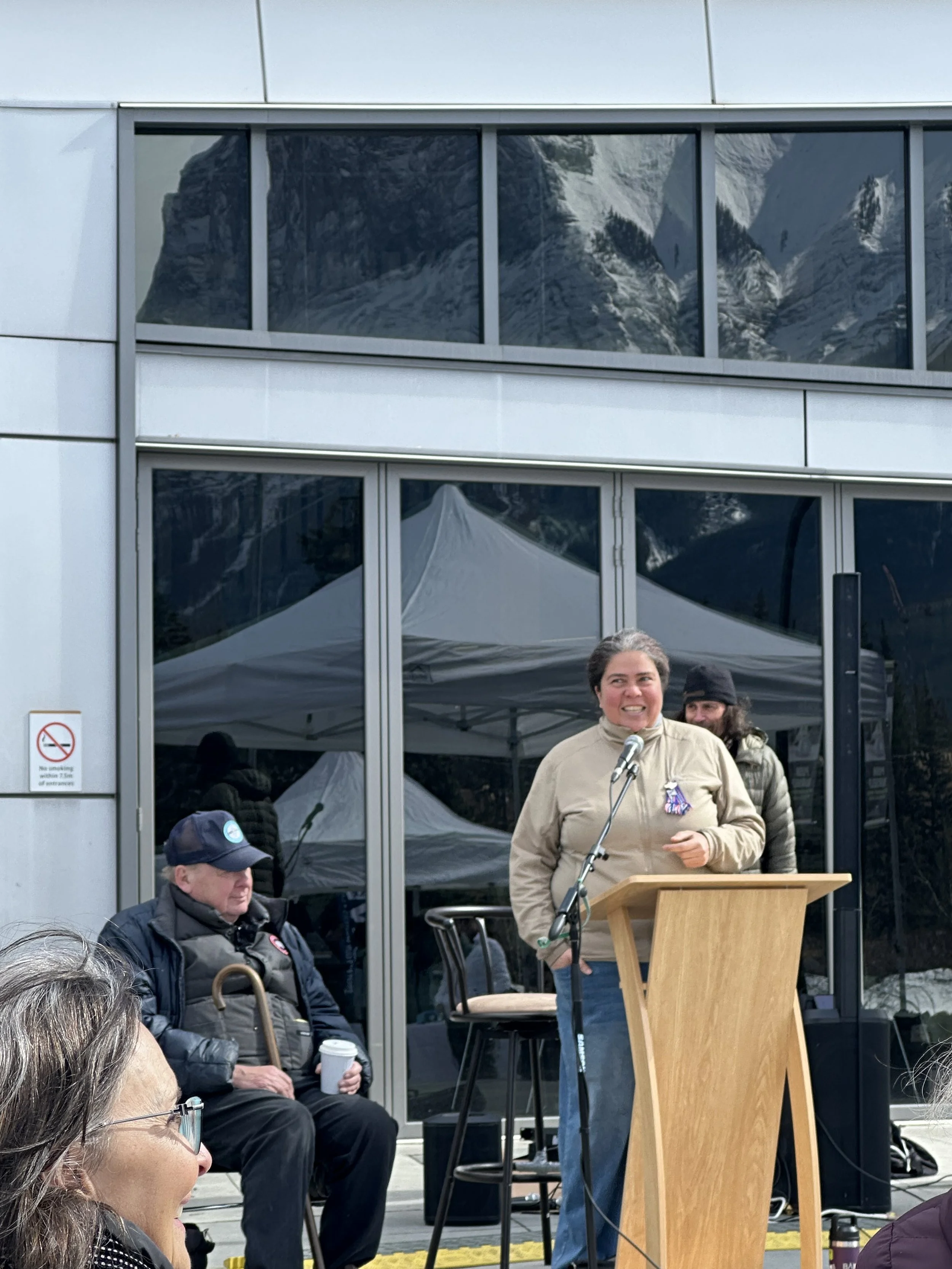 MLA Sarah Elmelighi presents. Photo credit: Trixie Pacis