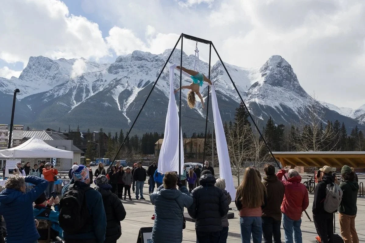 Aerialist Sasha Galitzki performs. Photo credit: Trixie Pacis