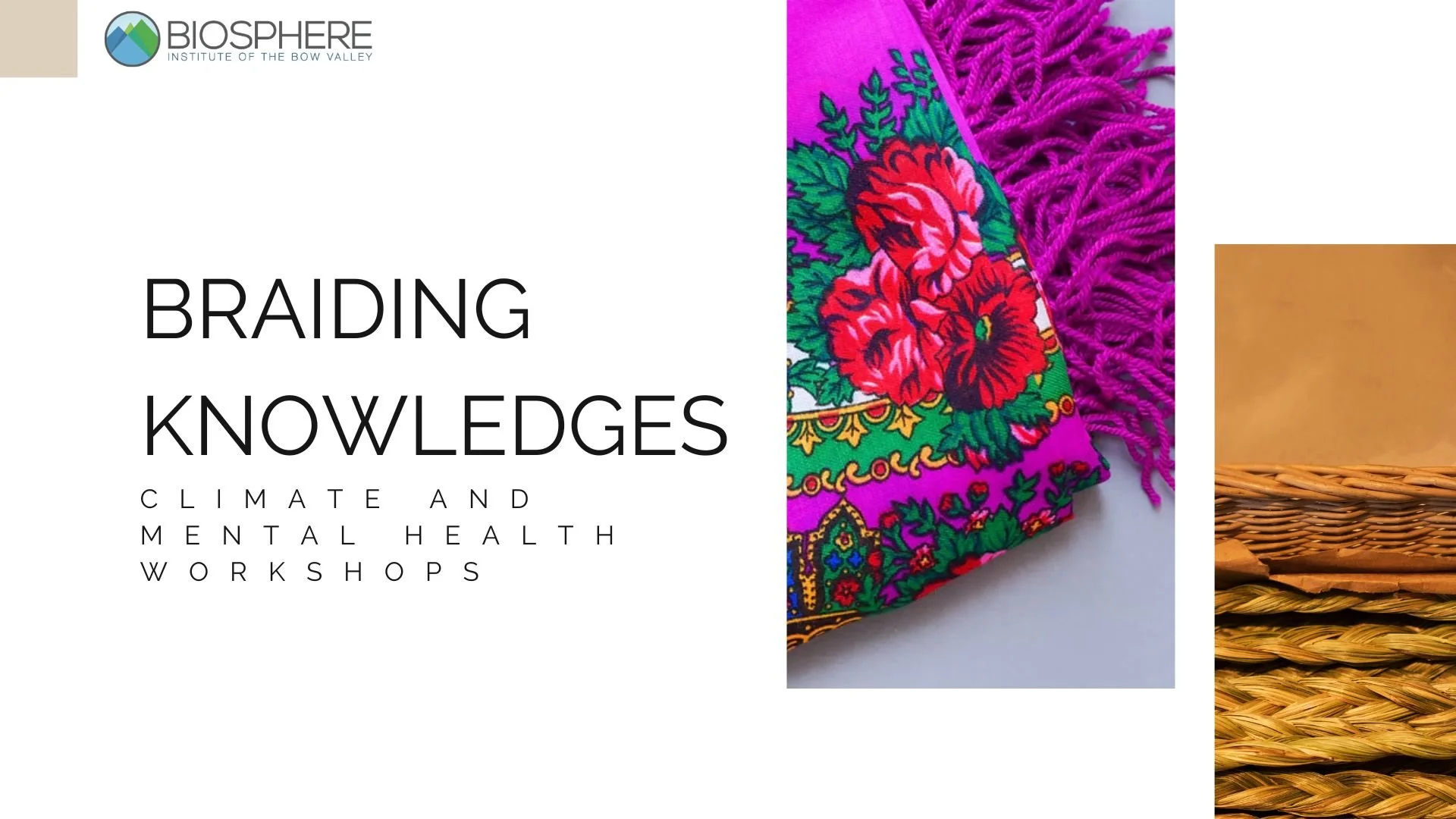 Braiding Knowledges: Climate Change & Mental Health Workshops