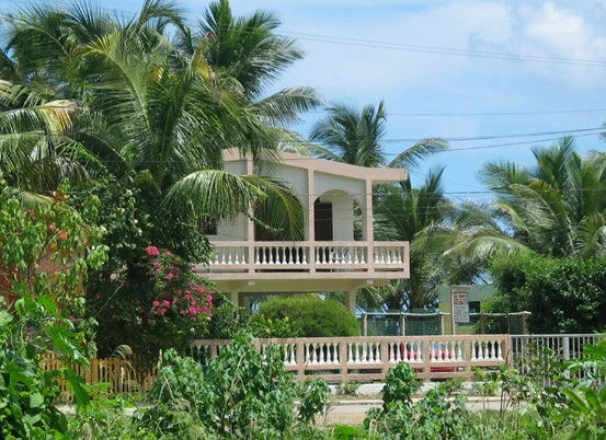 Front yard of Casa Badillo - viewed across the lot where the horses live