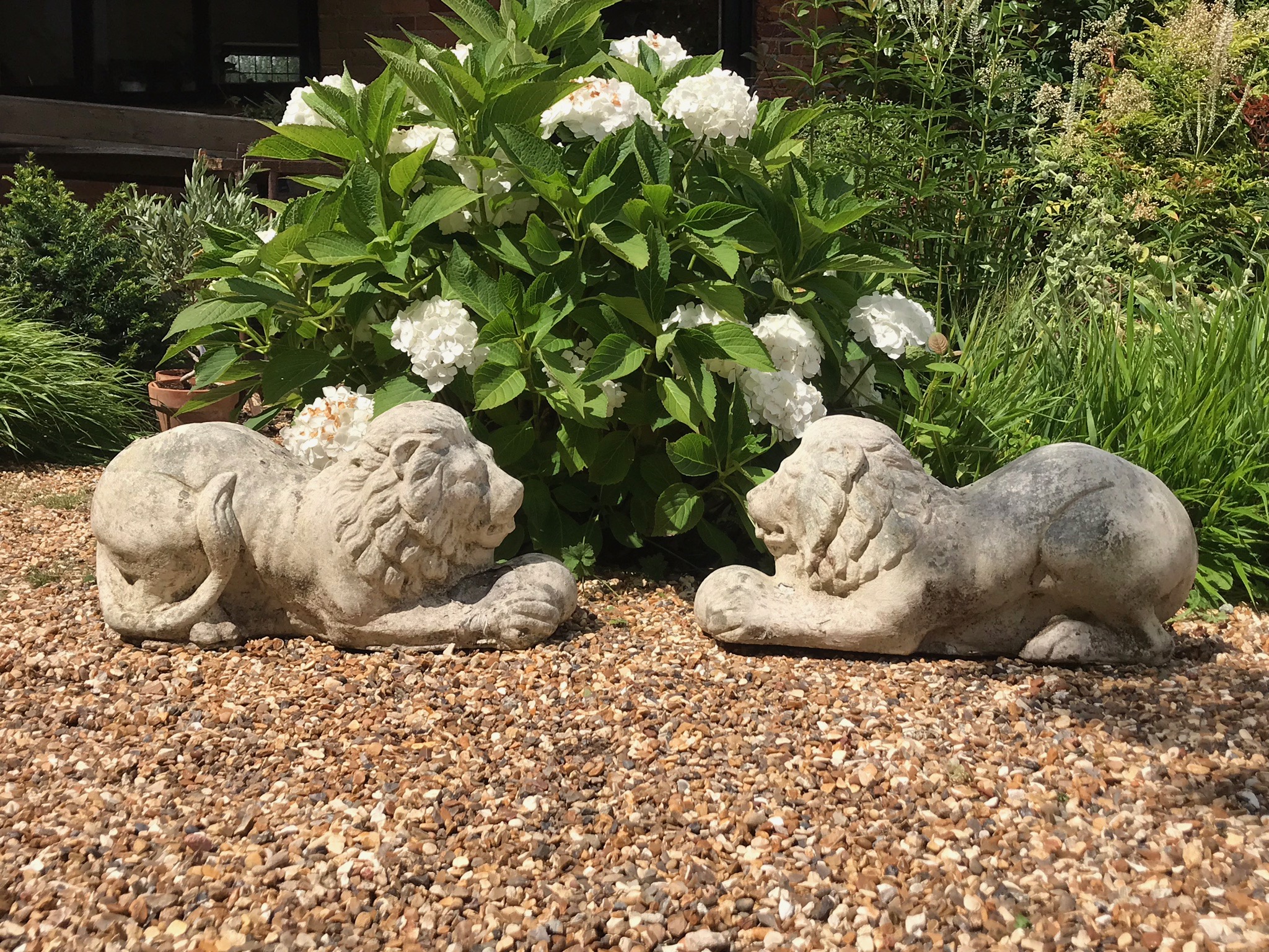 Pair of English Stone Lions – £250