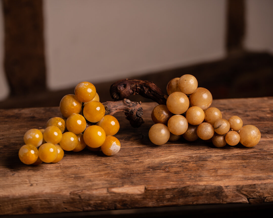 Alabaster Grapes with Wooden Stems – £475 each