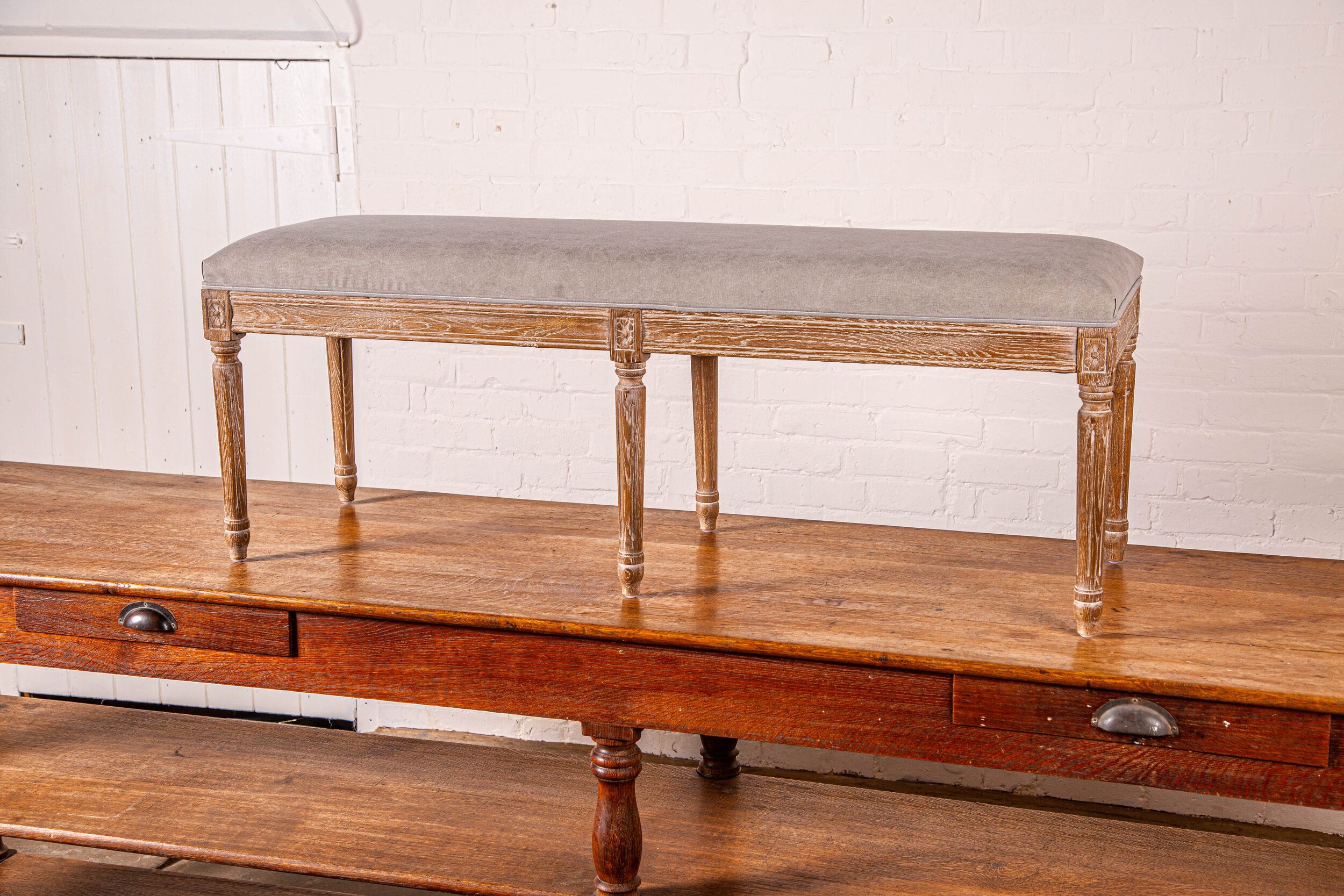 End of Bed Benches in Linen – £525