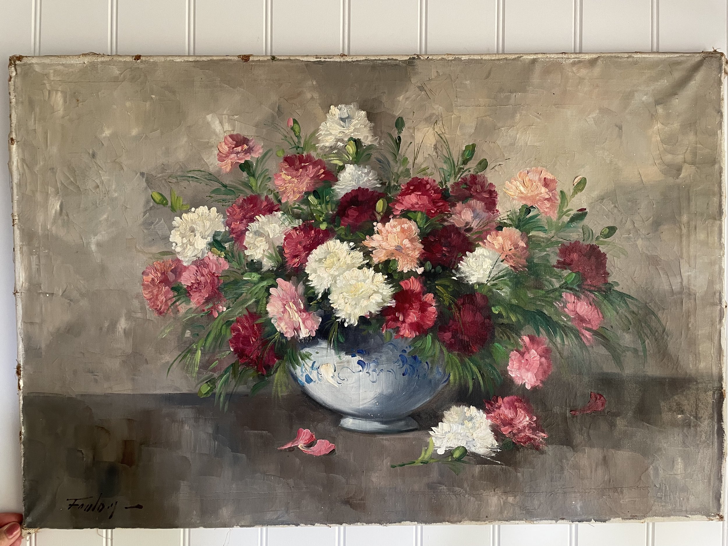 Dutch Painting of Dahlias – £525