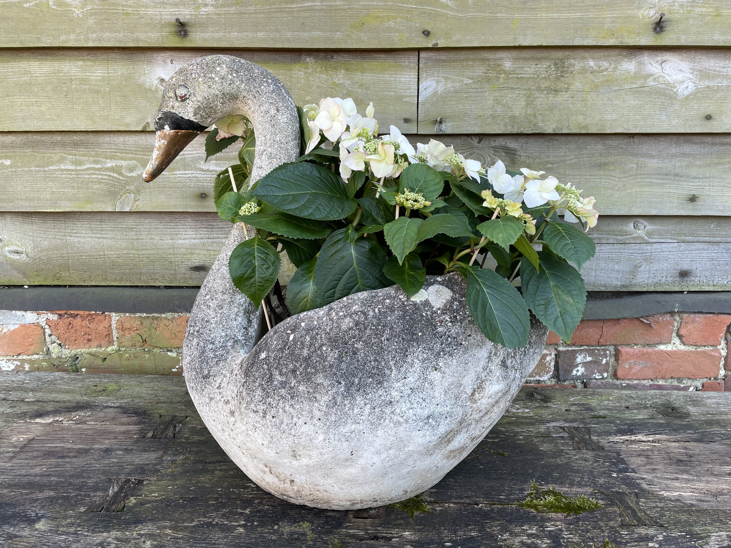 Stone Swan Planter - £625