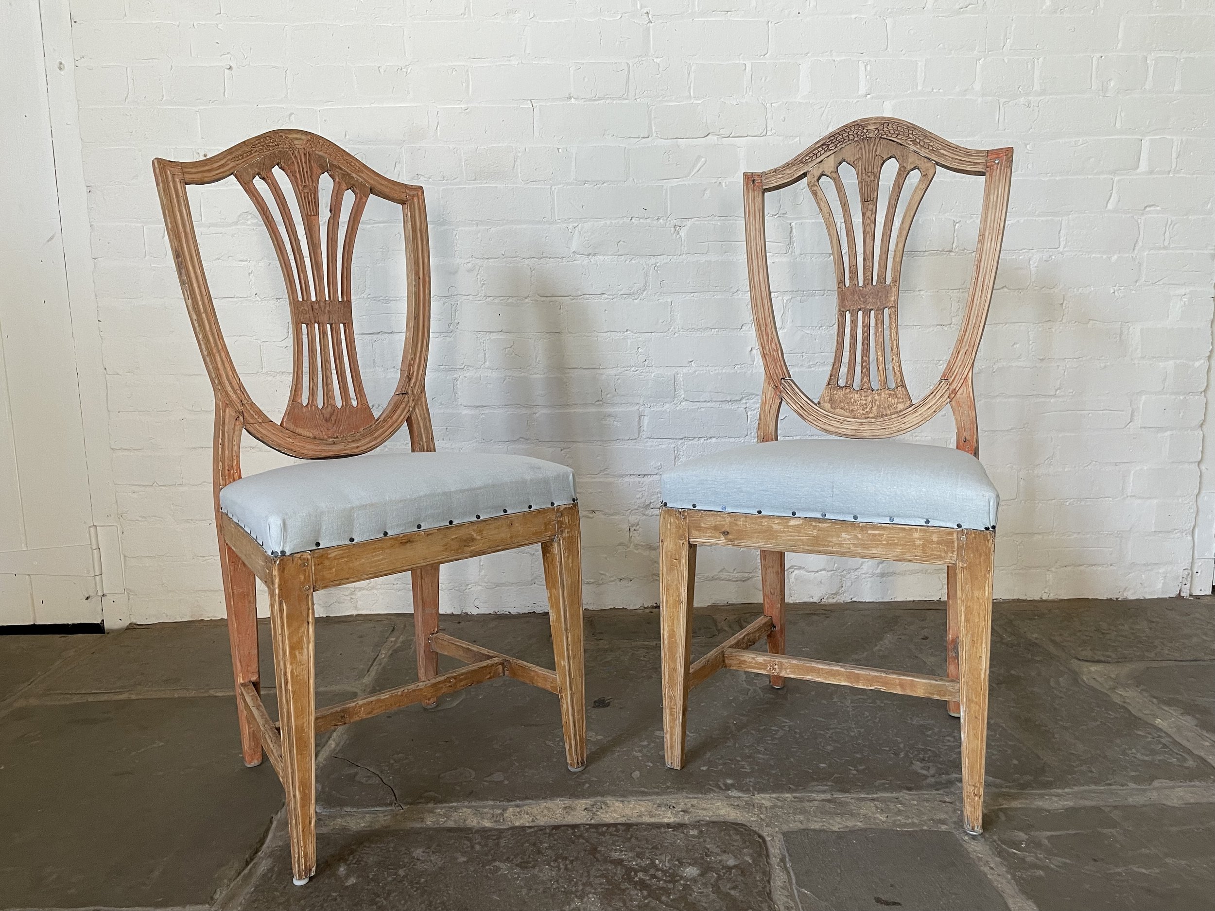 Gustavian Pine Chairs - £995