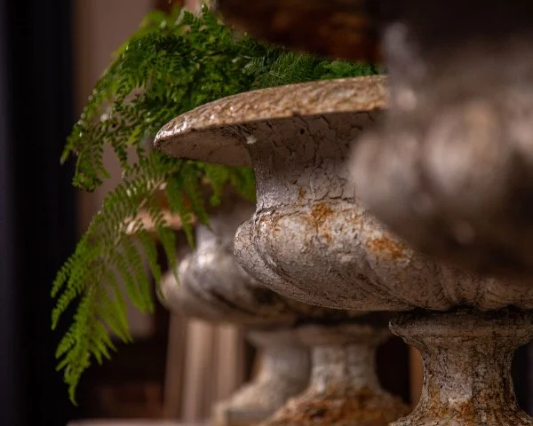 French Antique Garden Furniture and Planters