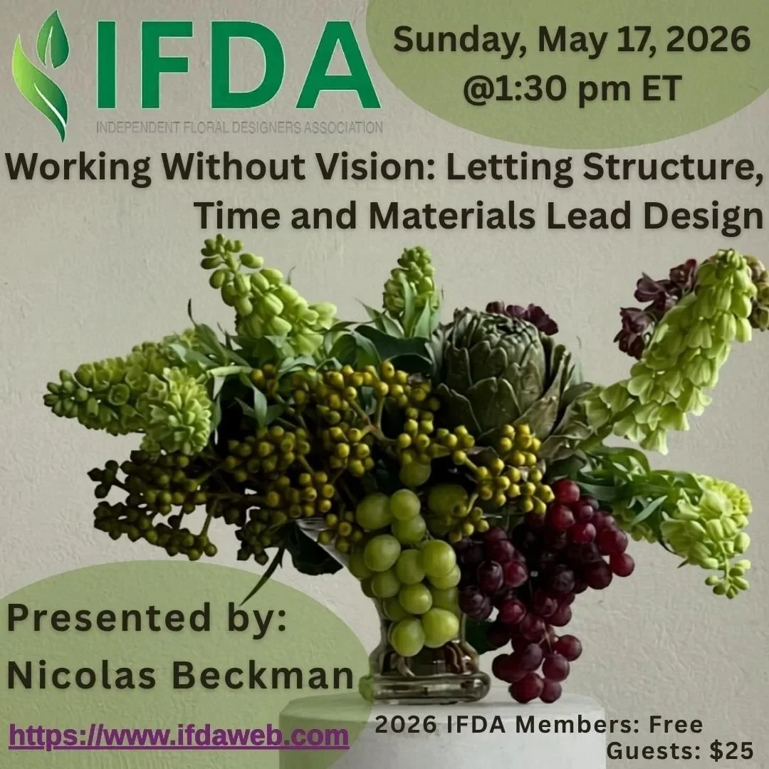 Working without Vision:  Letting Structure, Time and Materials Lead Your Design