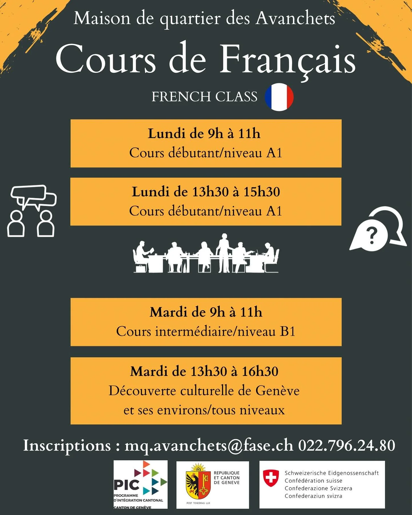 Inscriptions le lundi 2 septembre &agrave; 9:00 &agrave; la maison de quartier 🏘️