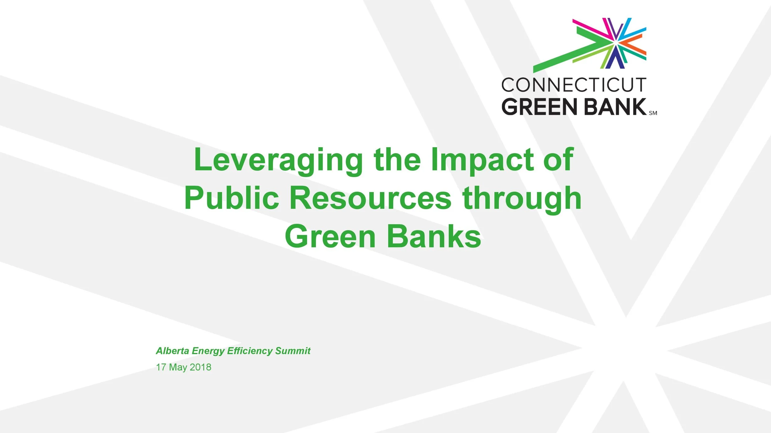 180517_Leveraging the Impact of Public Resources Through Green Banks_Hunter, Bert