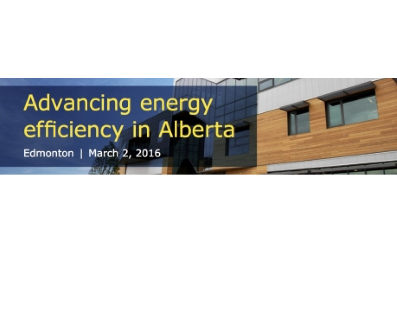 Advancing Energy Efficiency in Alberta