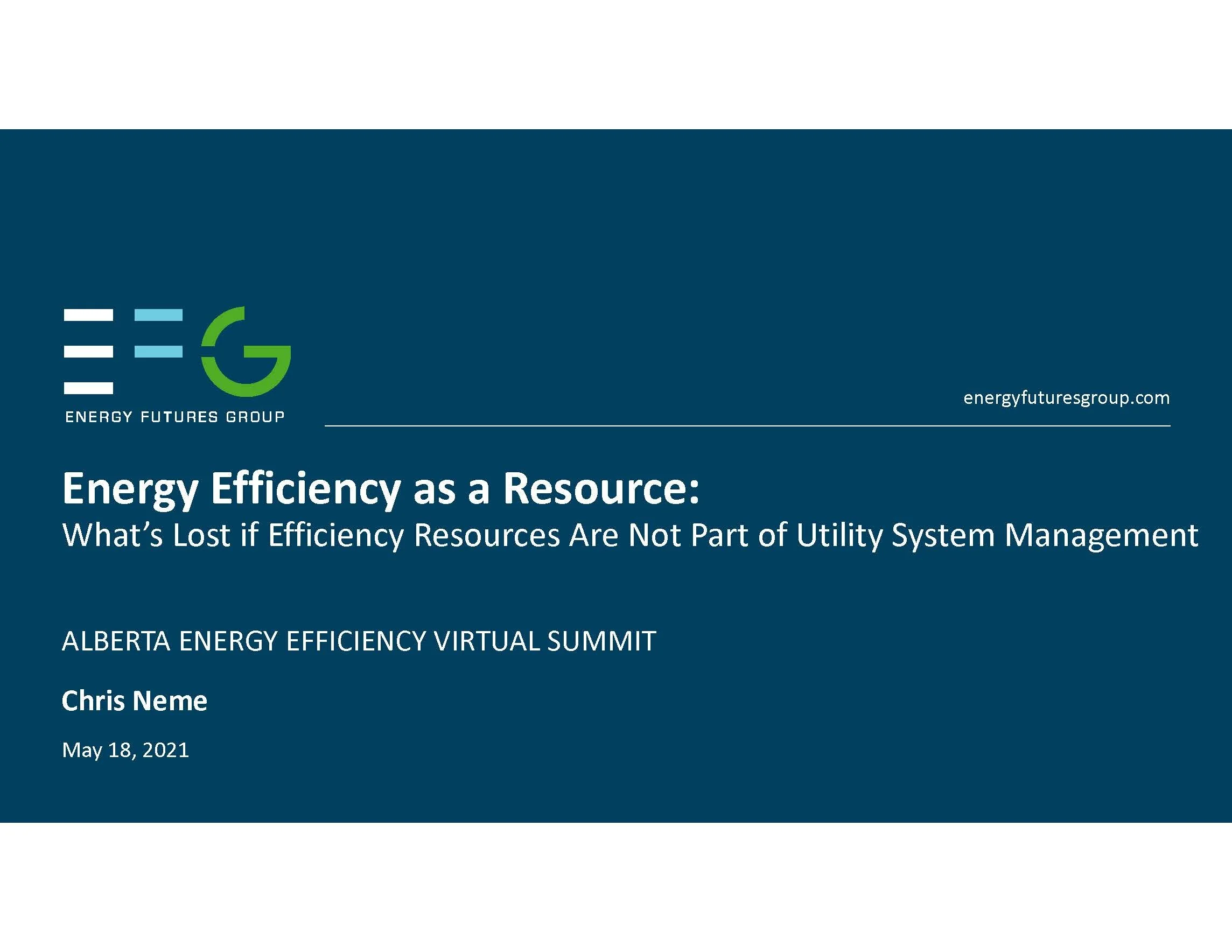 Energy Futures | Chris Neme