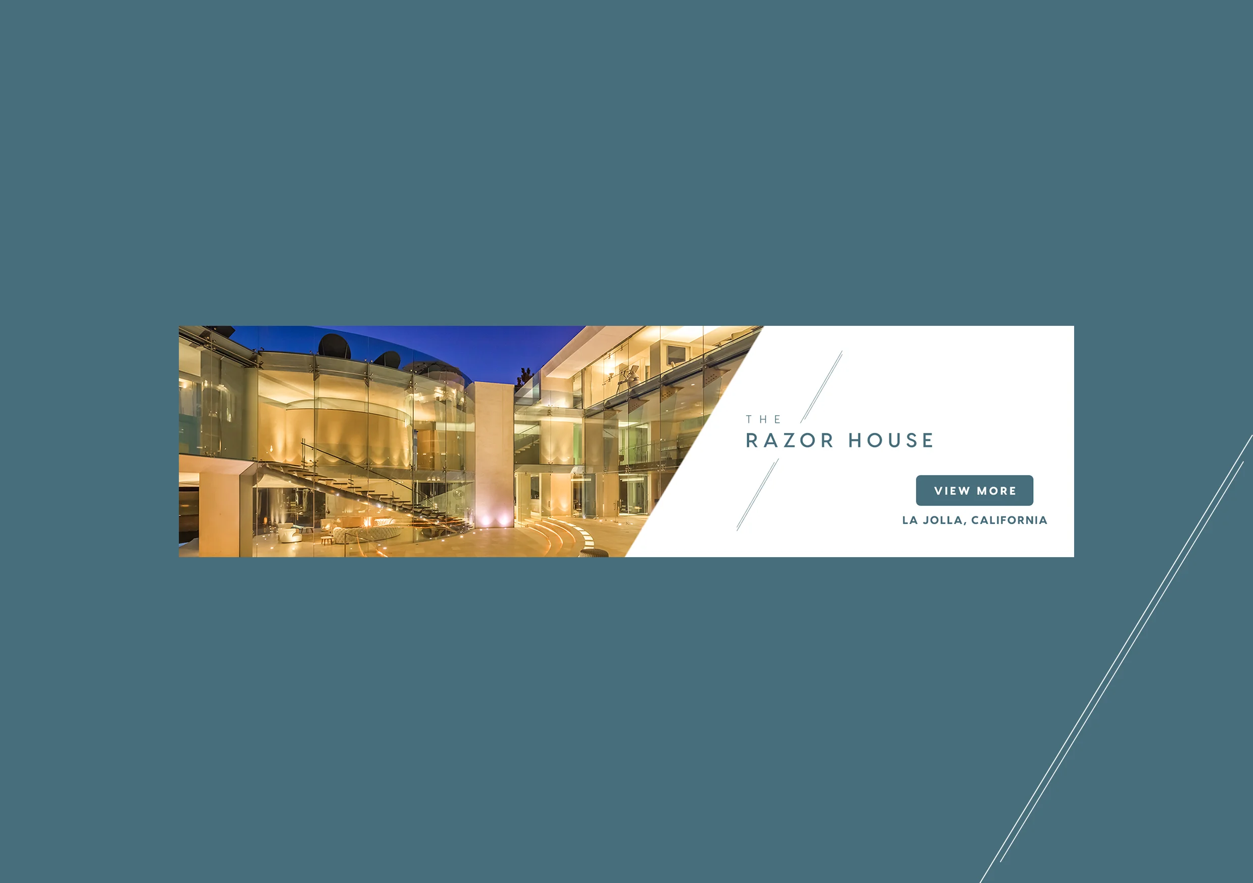 digital banner ad for the razor house