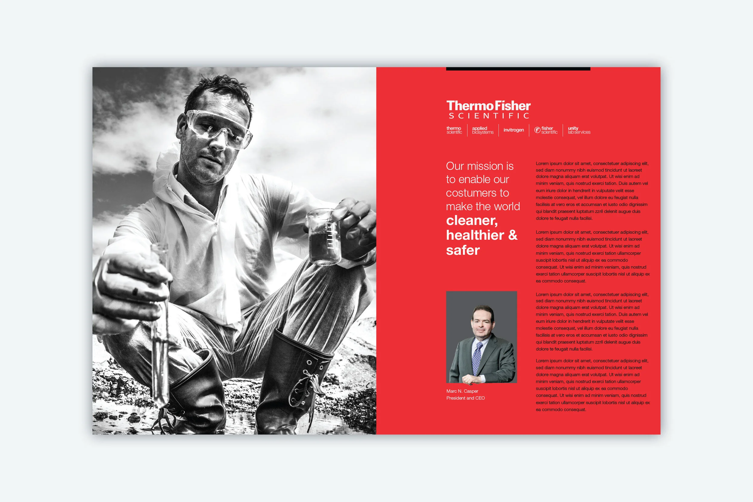 Concept 02: inside cover and introduction page.