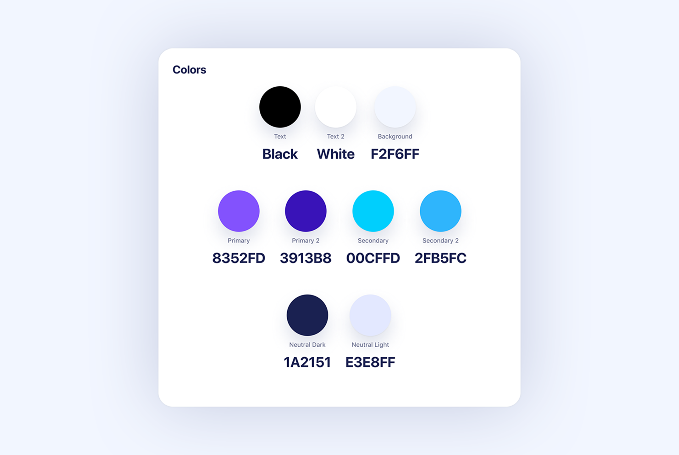 Color language based on Material UI tool and palettes.
