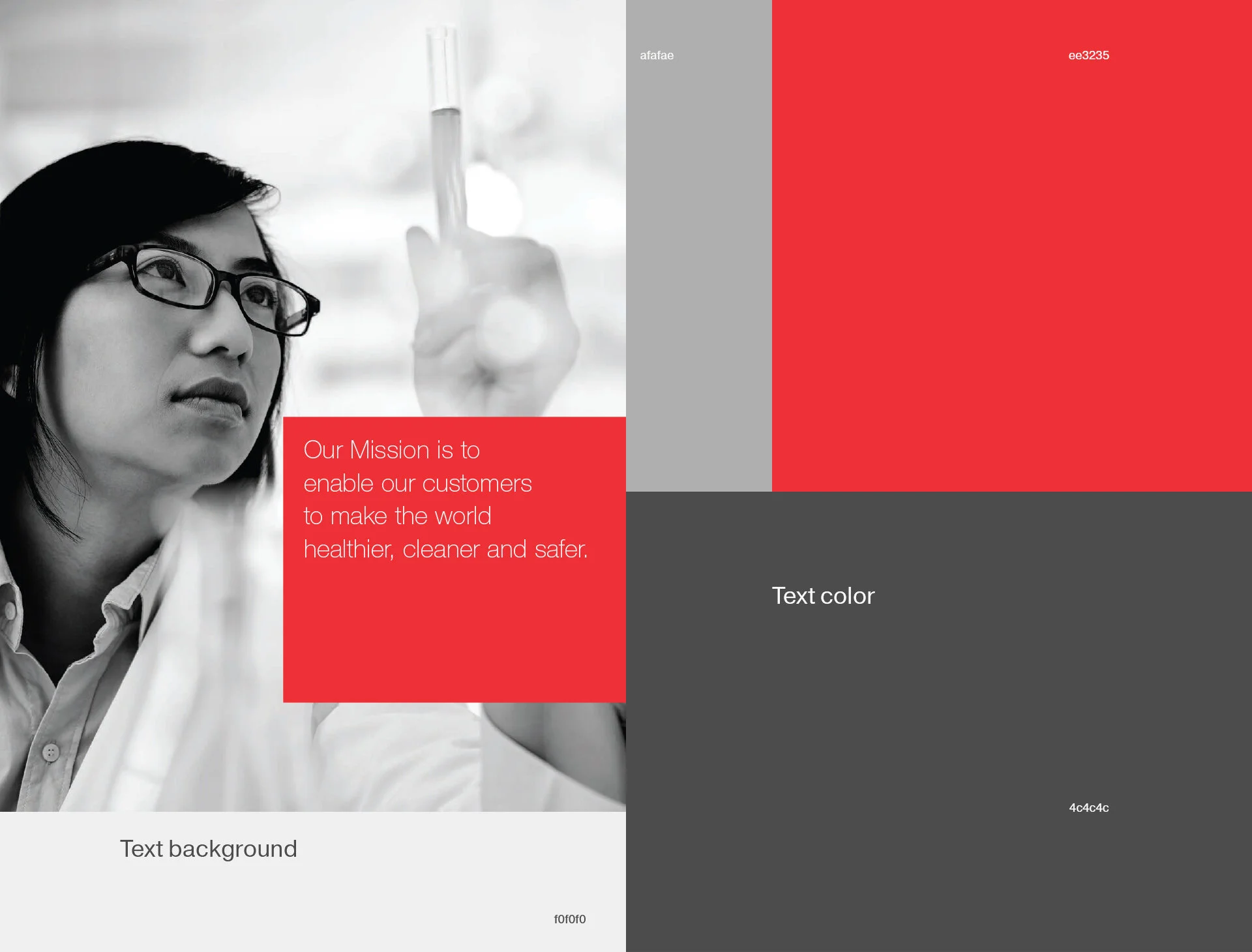 Color palette for the Annual Report