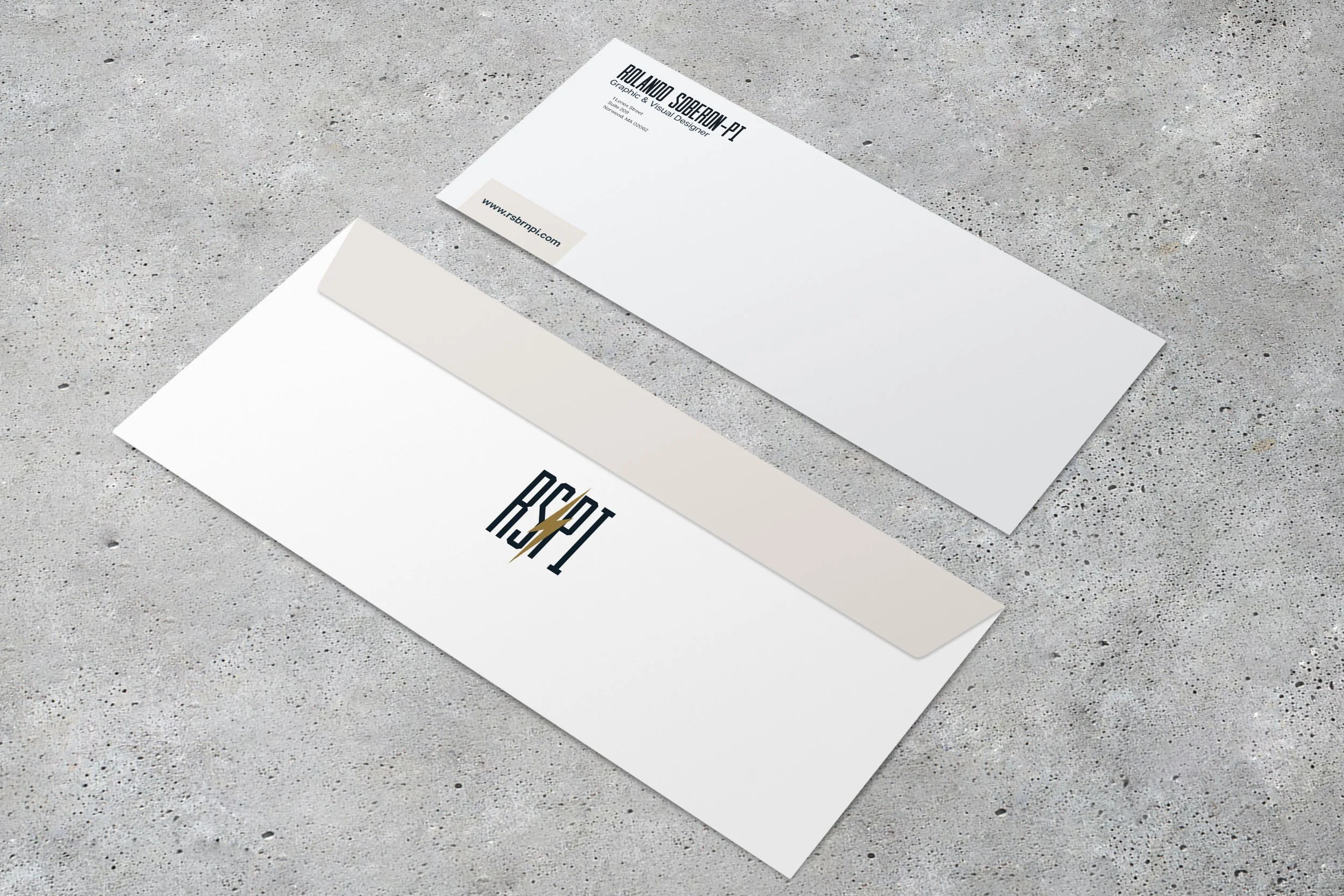 RSPI Business envelope layout image