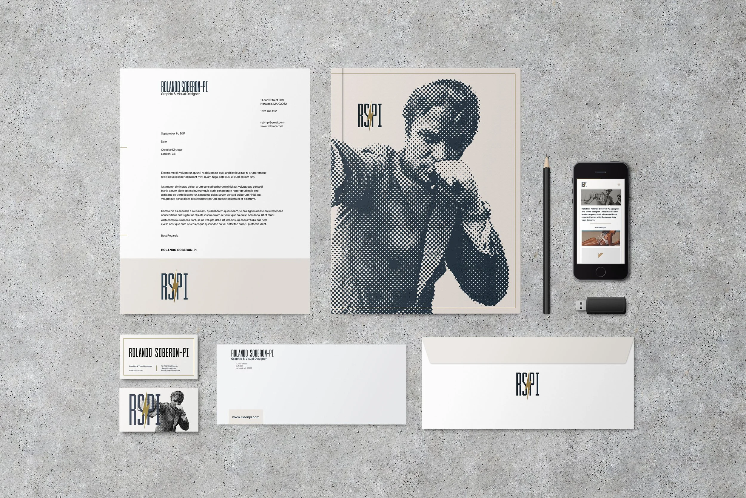 RSPI Stationary brand system layout image