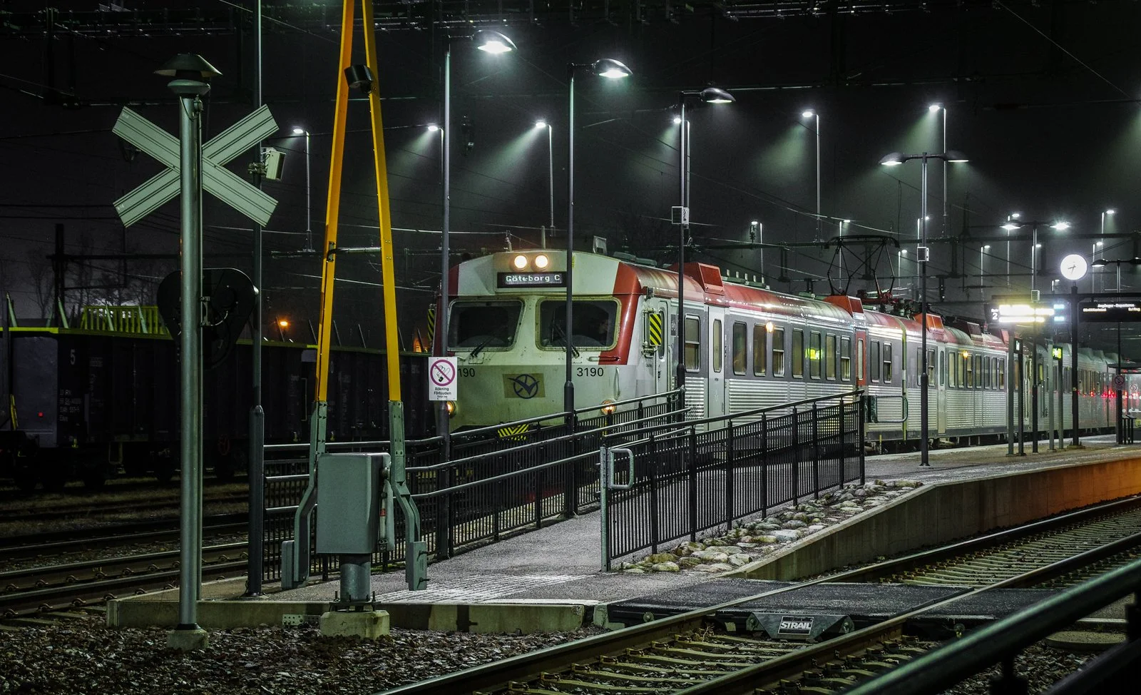  Åmåls station i mars 2026. 