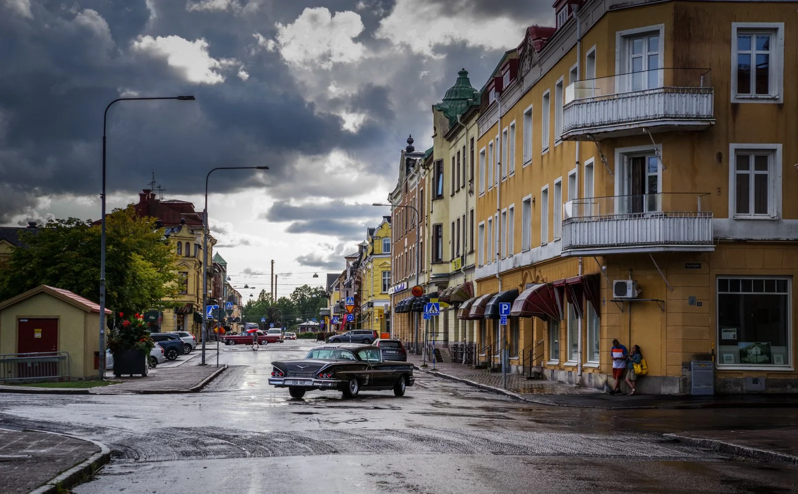  Dramatisk himmel över Åmål i augusti 2026. 