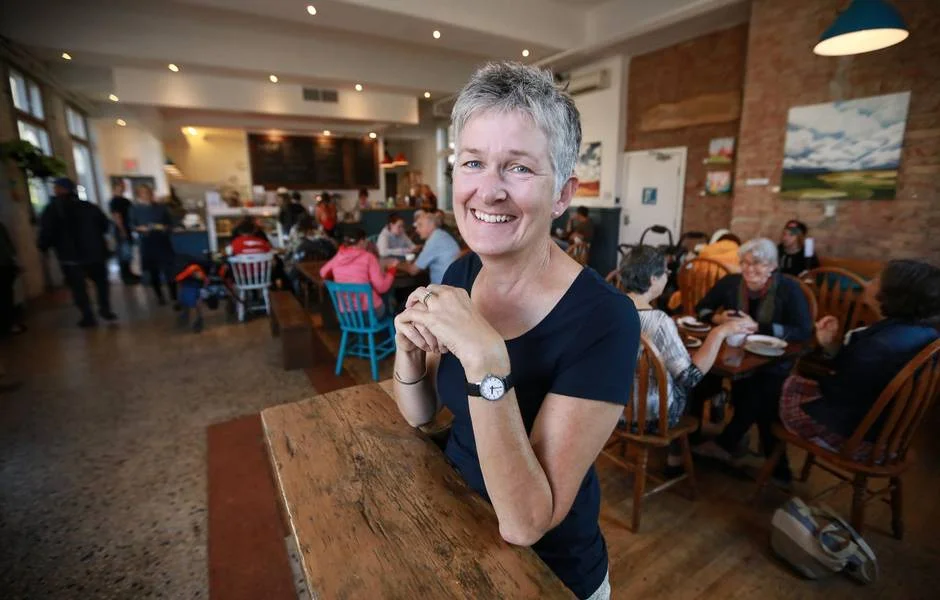 Sue Carr is pictured at 541 Eatery and Exchange in Hamilton, On.
