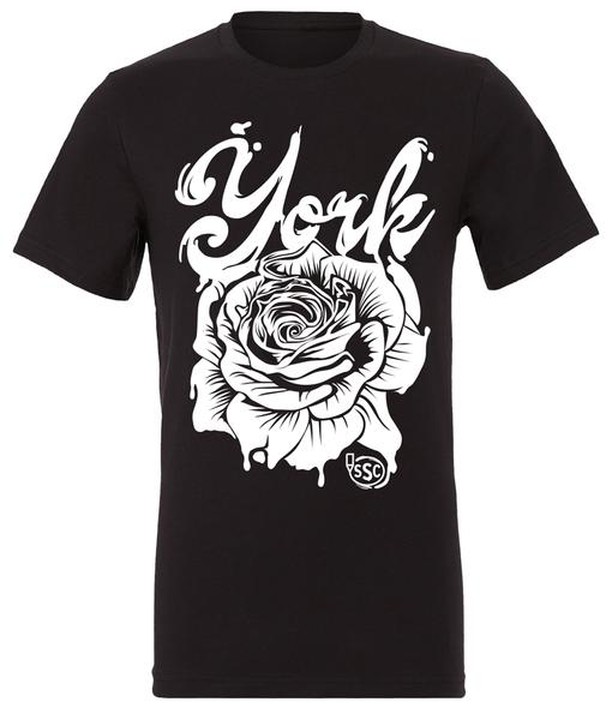 York Friends, PRESALE ENDS 12/8/2019 TO HAVE THEM AVAILABLE FOR CHRISTMAS DELIVERY

https://www.storysupplyco.com/collections/apparel/products/white-rose-tee