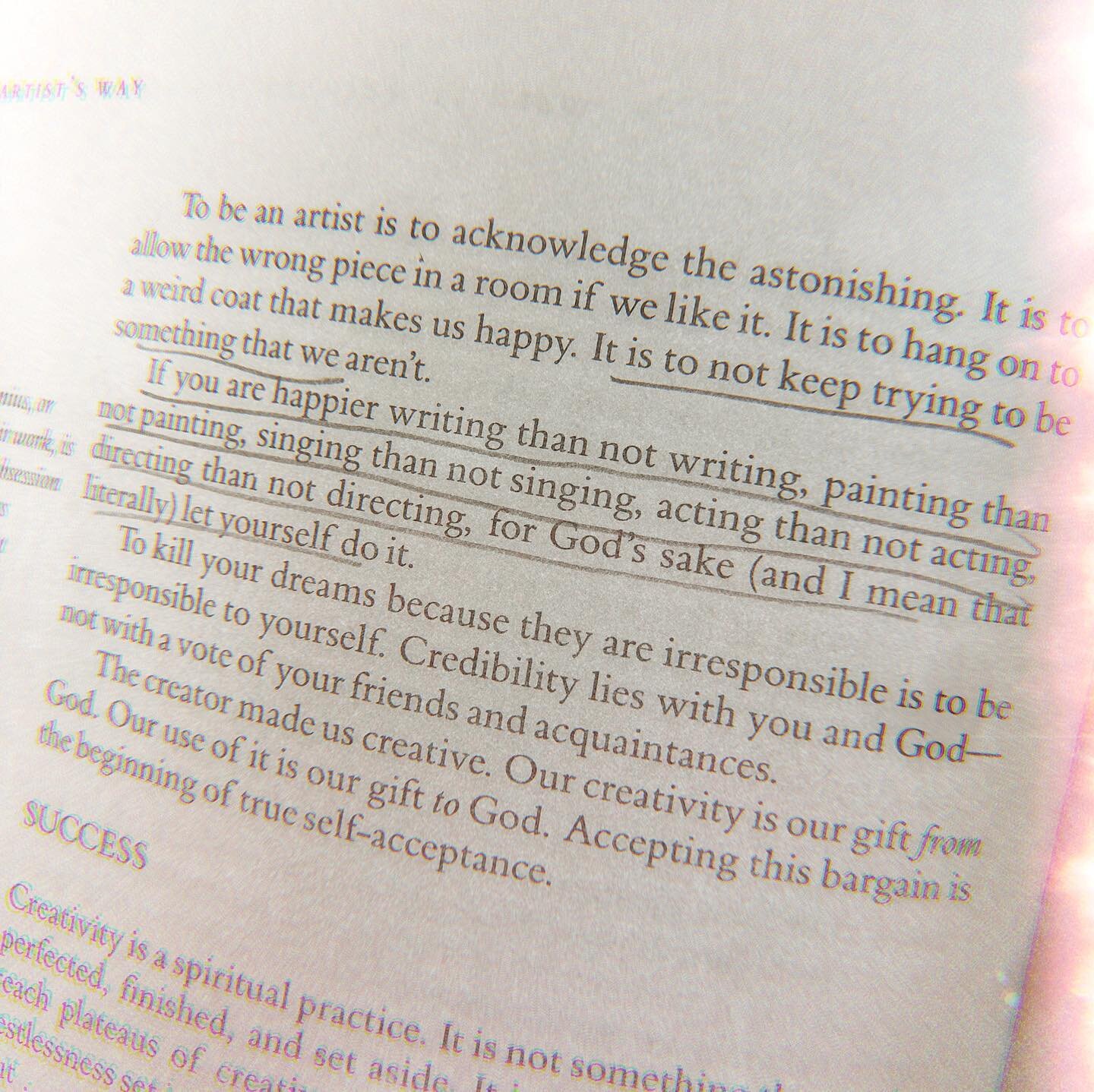✨ TO BE AN ARTIST IS TO ACKNOWLEDGE THE ASTONISHING 😩

from The Artist&rsquo;s Way, one of @lizzdawsonn&rsquo;s favs that we talk about all the time. 

Have you read it? 💫

#theartistsway #ourheartscontent #createdtocreate #creator #artistlife #cre