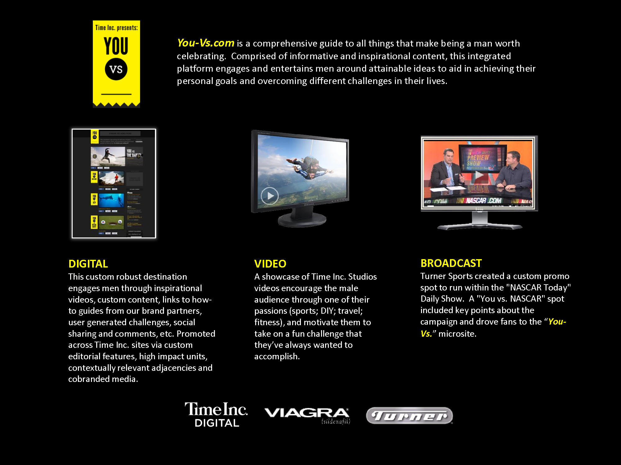 Pfizer: collaborated with multiple brands and their editorial team to develop and execute Pfizer's cross-platform marketing program: digital, video &amp; broadcast.