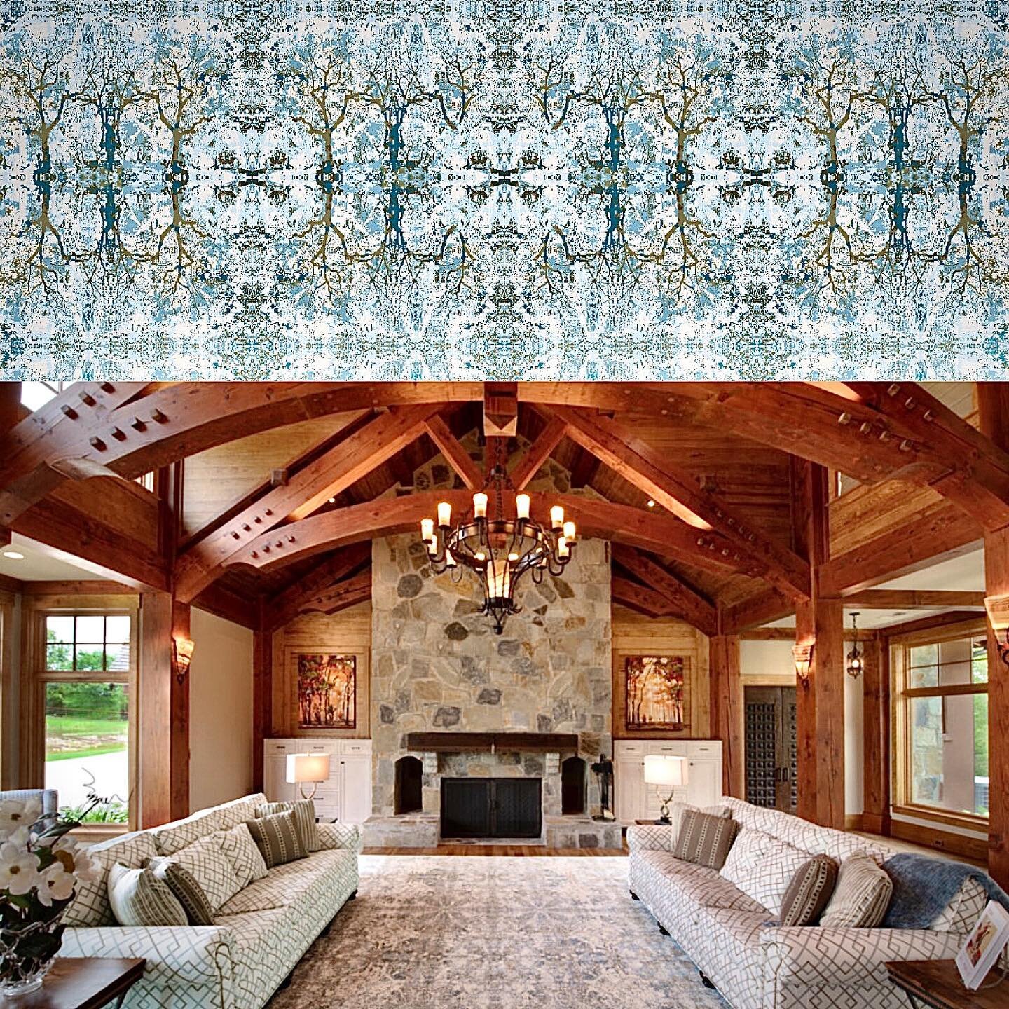 Did you know you can custom design your very own rug? (Size, shape, colors, texture, material, design - whatever you can imagine we can create for and with you) We designed this beautiful rug, because this home deserves the very best - doesn&rsquo;t 