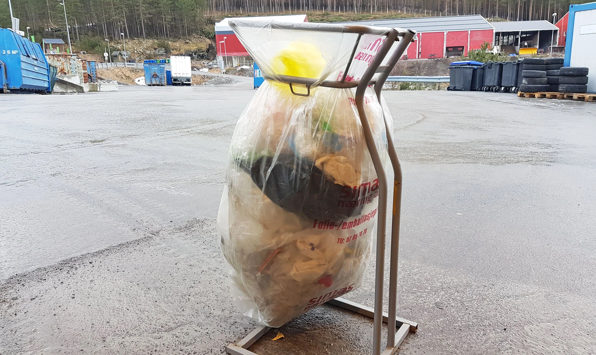 Eigen sekk til næringsplast