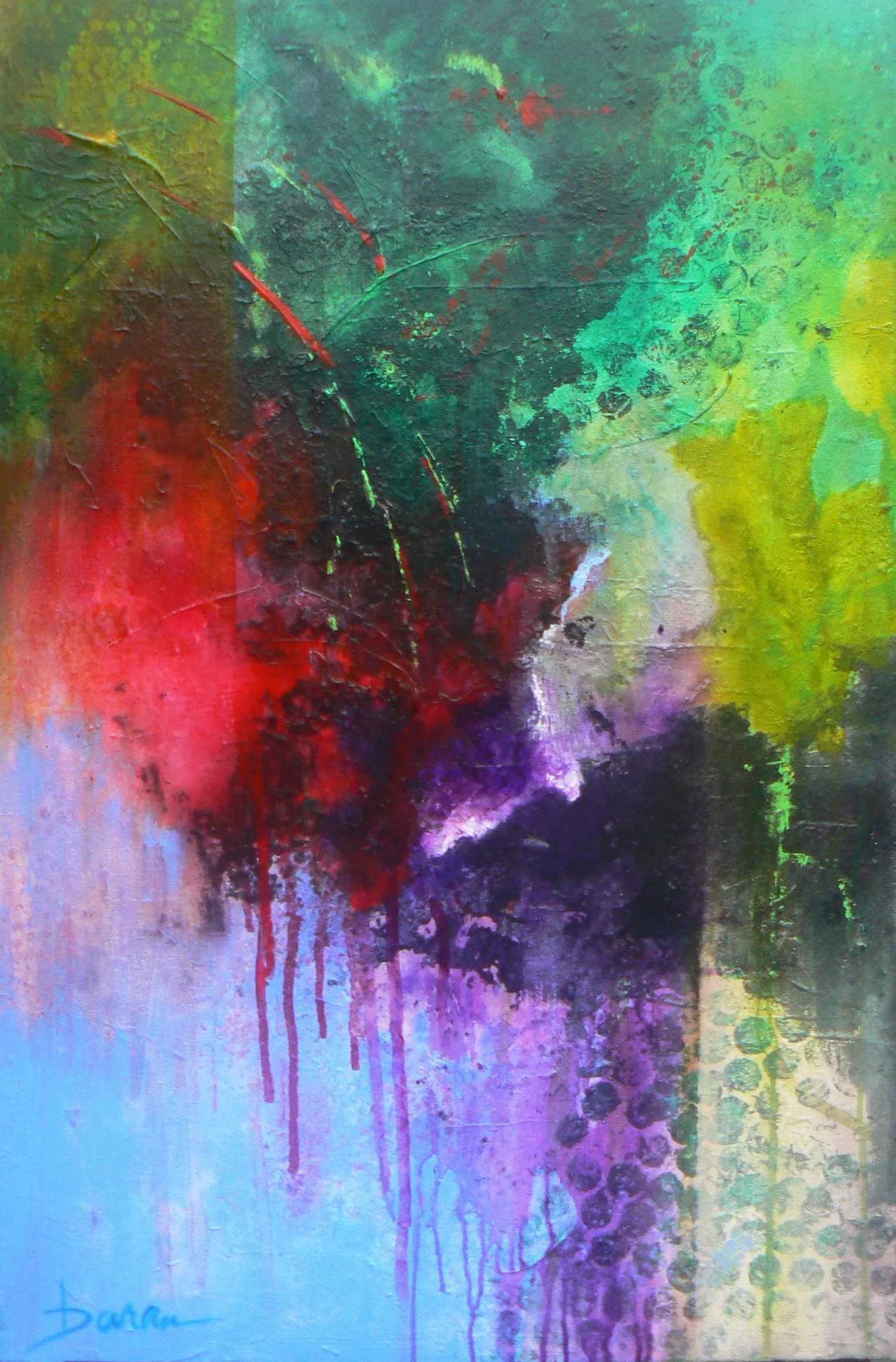 The Skies Wept 24 x 36” Acrylic on Canvas