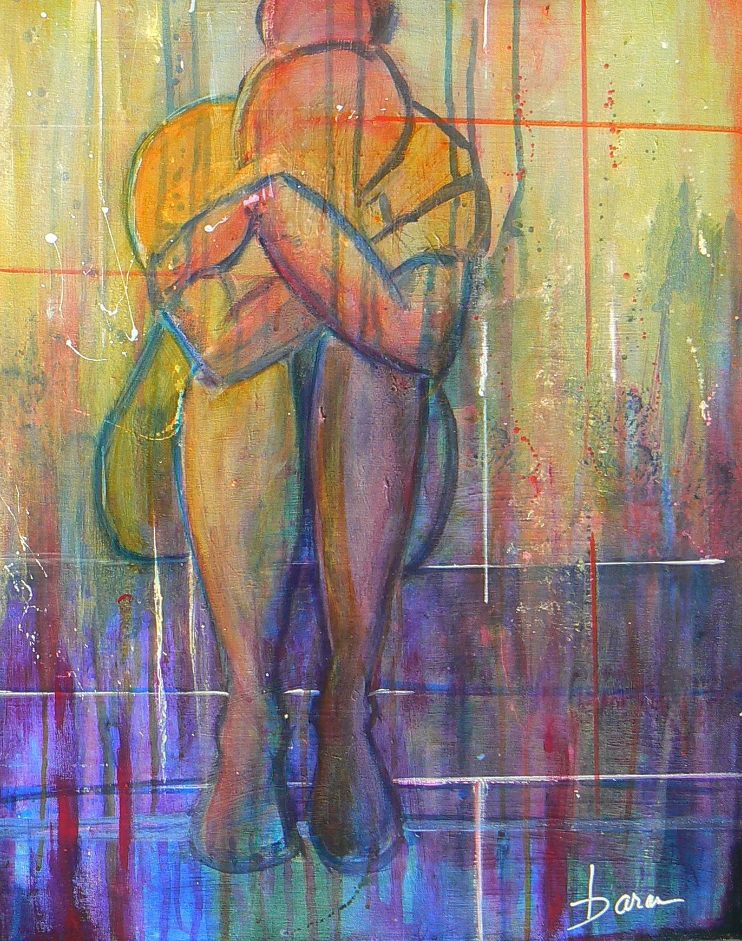 Despair 22 x 28” Acrylic on Canvas Framed