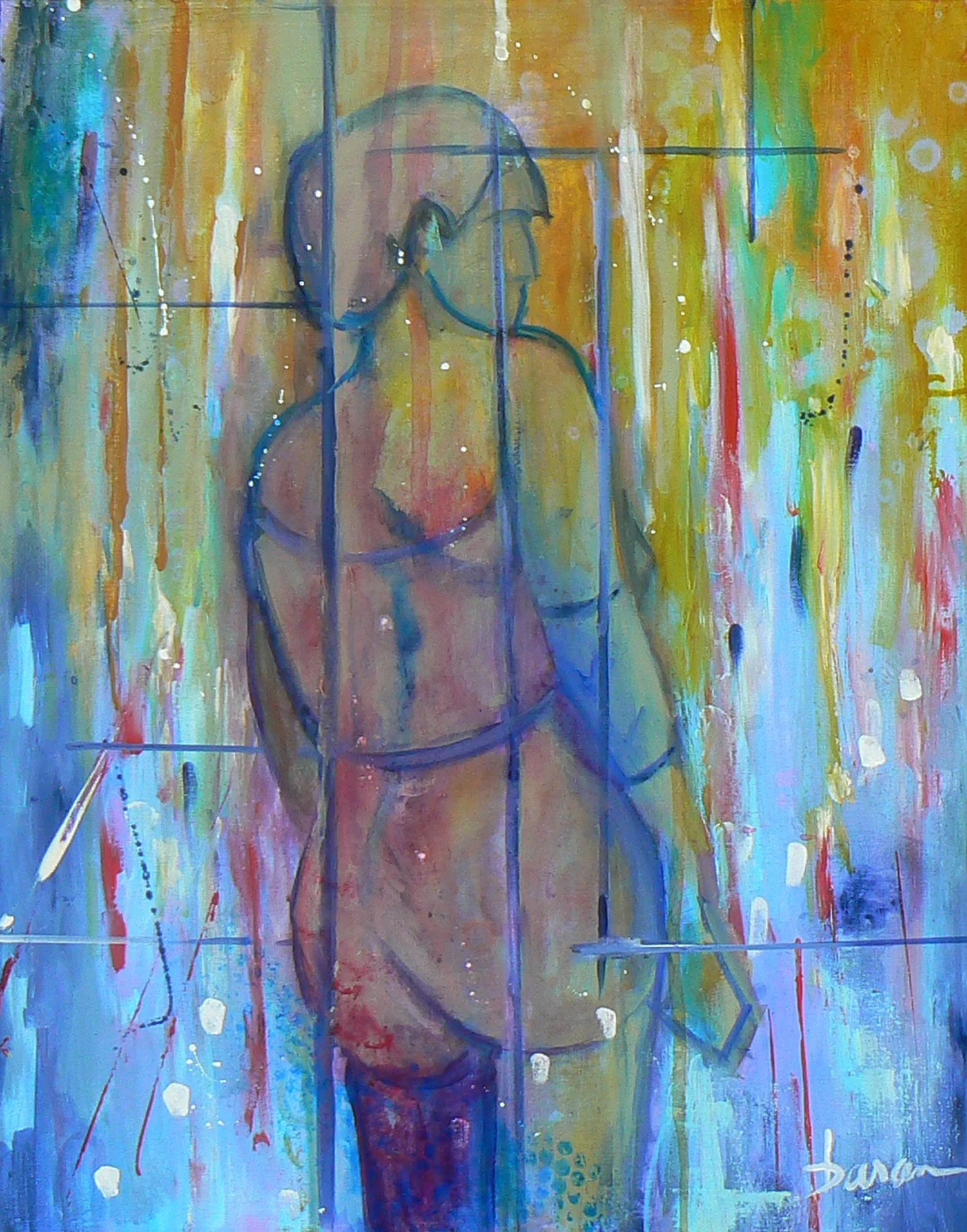 Reflecting 24 x 30” Acrylic on Canvas Framed
