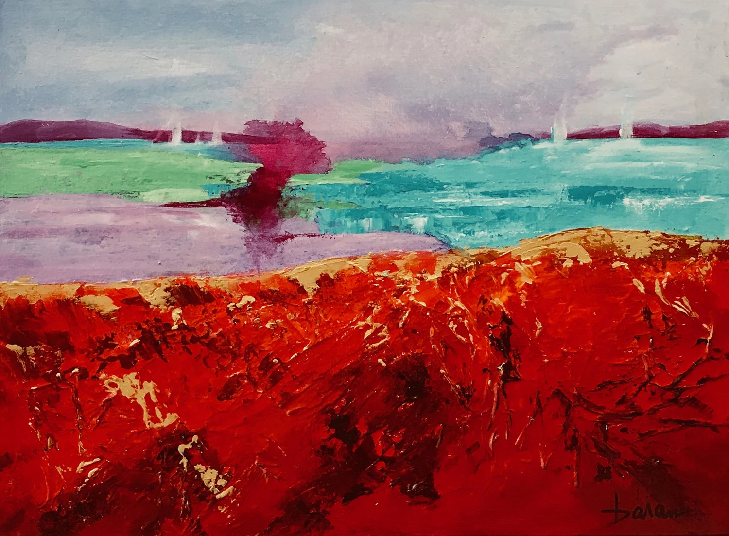 Storms on the Gold Coast 18 x 24” Acrylic on Canvas
