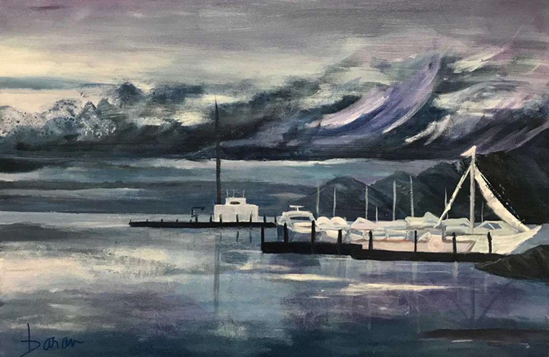 Safe Harbor 24 x 36” acrylic on canvas