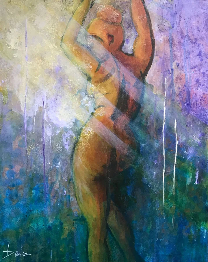 Dancing in the Moonlight 24 x 30” Acrylic on Canvas