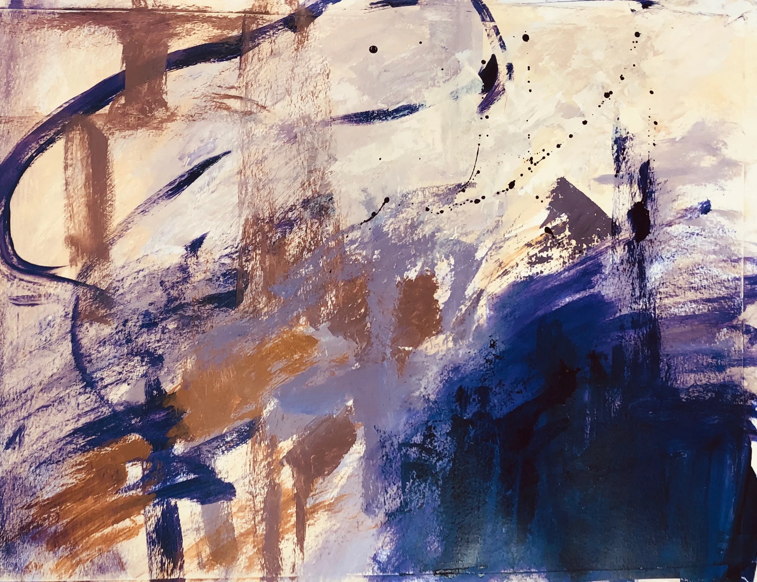 Untitled # 1 3 18 x 24” Acrylic on #140” WC paper