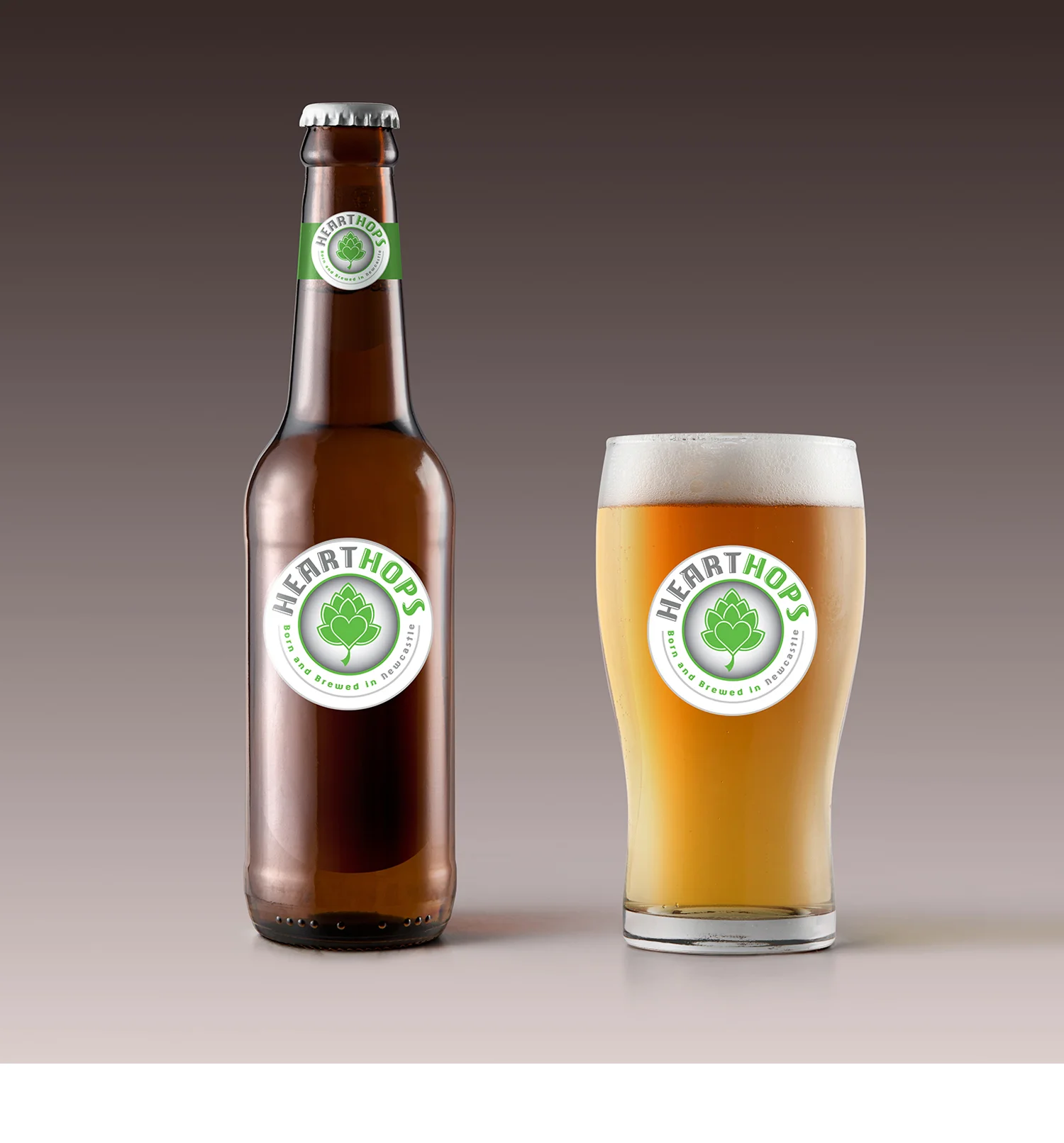 Logo and branding for an English craft beer
