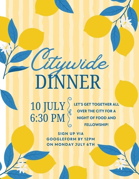 ICC Women's Citywide Dinners