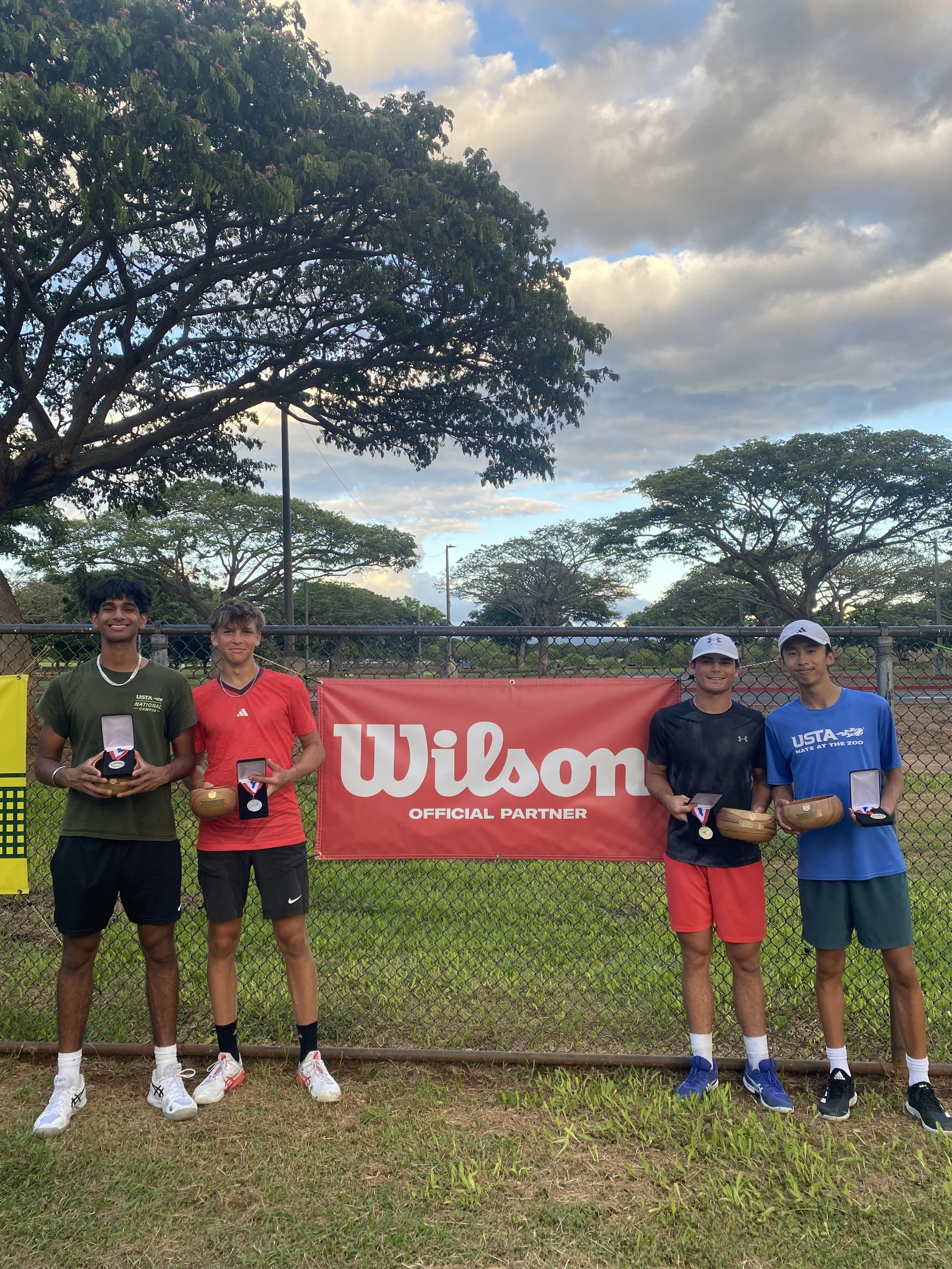 BOYS Doubles:  2nd and 1st place